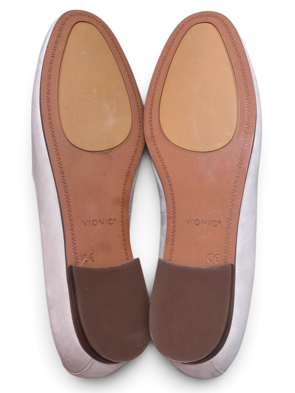 VIONIC Willa Greyish Taupe Suede Flat Loafers NWOB Size 11 - Picture 10 of 12